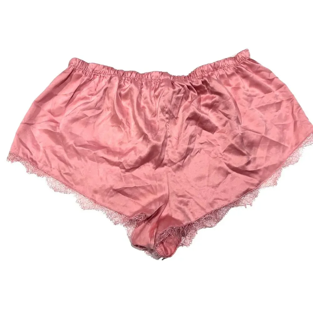 VICTORIA'S SECRET Women's Peach Lacey Boy Shorts Sz M - Picture 2 of 2